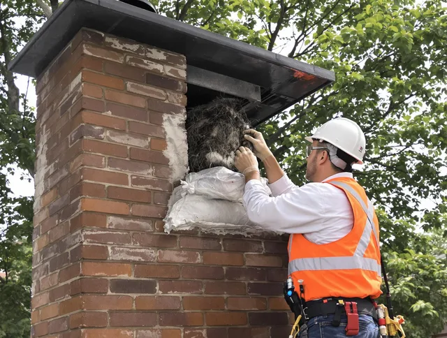 Humane removal of debris and animals by Duxbury Chimney Sweep in Duxbury, MA