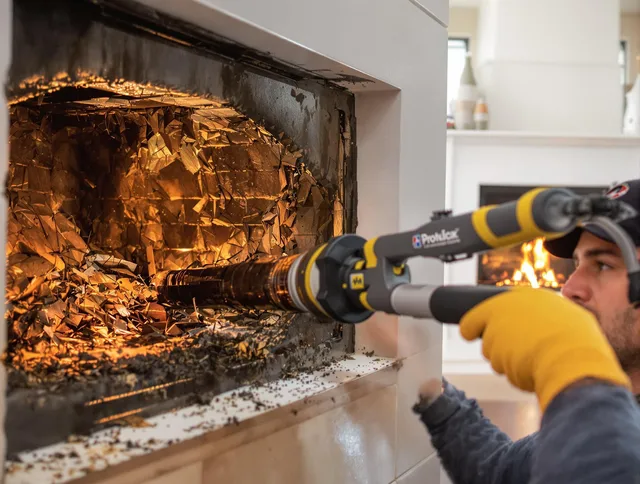 Professional chimney cleaning by Duxbury Chimney Sweep in Duxbury, MA