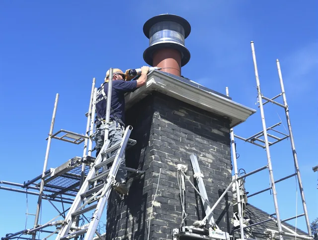 Sturdy chimney crown finished by Duxbury Chimney Sweep in Duxbury, MA