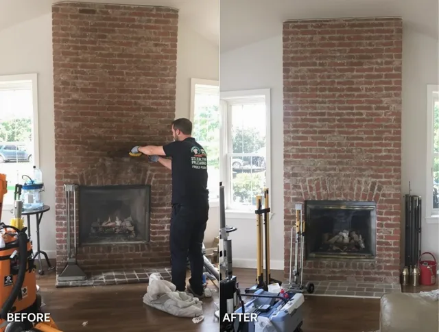 Finished chimney sweeping service by Duxbury Chimney Sweep in Duxbury, MA