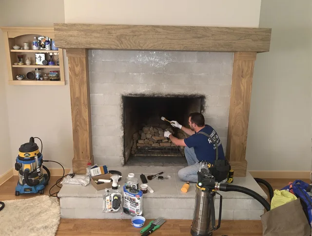 Detailed creosote removal process by Duxbury Chimney Sweep in Duxbury, MA