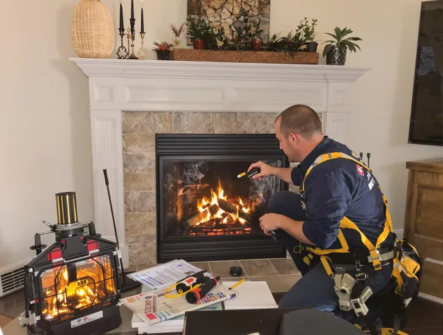 Safety-focused fireplace inspection by Duxbury Chimney Sweep in Duxbury, MA